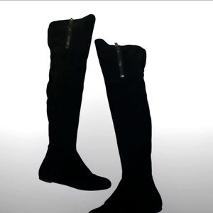 Sam Edelman Black Over-the-Knee Boots with Zipper